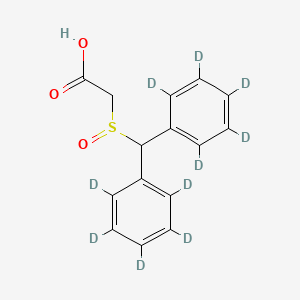molecular formula C15H14O3S B13441197 Modafinil-d10 Carboxylate 