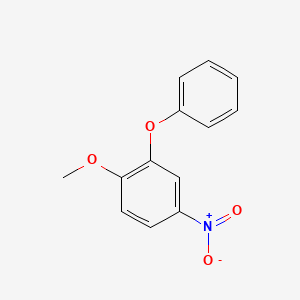 molecular formula C13H11NO4 B13441206 1-Methoxy-4-nitro-2-phenoxybenzene 