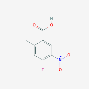 molecular formula C8H6FNO4 B1344122 4-Fluoro-2-methyl-5-nitrobenzoic acid CAS No. 64695-92-7