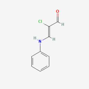 molecular formula C9H8ClNO B13441221 2-chloro-3-(phenylamino)-2-Propenal 