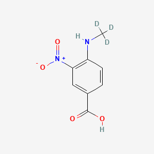 molecular formula C8H8N2O4 B13441257 4-(Methylamino)-3-nitrobenzoic-d3 Acid 