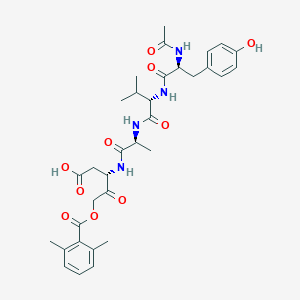 molecular formula C33H42N4O10 B134413 Ac-YVAD-AOM CAS No. 154674-81-4