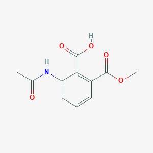 molecular formula C11H11NO5 B13441314 3-(Acetylamino)-1,2-benzenedicarboxylic Acid Methyl Ester 