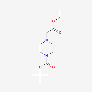 molecular formula C13H24N2O4 B1344132 Tert-butyl 4-(2-ethoxy-2-oxoethyl)piperazine-1-carboxylate CAS No. 209667-59-4