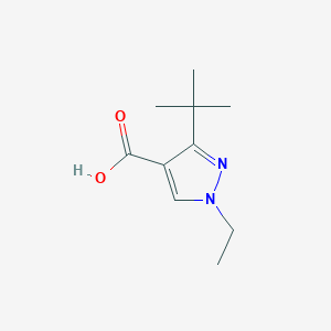 molecular formula C10H16N2O2 B13441333 3-tert-butyl-1-ethyl-1H-pyrazole-4-carboxylic acid 