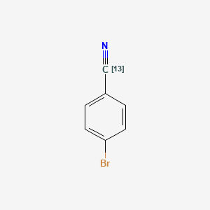 molecular formula C7H4BrN B13441337 4-Bromobenzonitrile-cyano-13C 