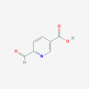 molecular formula C7H5NO3 B1344134 6-Formylnicotinic acid CAS No. 6542-47-8