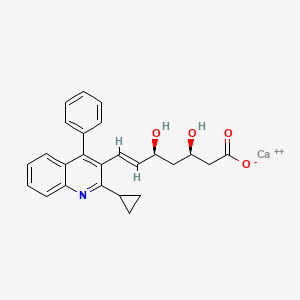 molecular formula C25H24CaNO4+ B13441353 Defluoro Pitavastatin Calcium Salt 