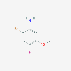 molecular formula C7H7BrFNO B1344136 2-Bromo-4-fluoro-5-methoxyaniline CAS No. 420786-92-1