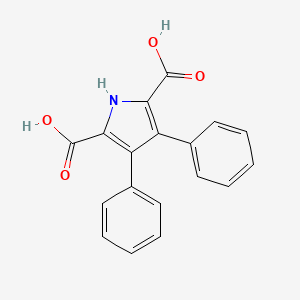 molecular formula C18H13NO4 B13441360 3,4-Diphenyl-1H-pyrrole-2,5-dicarboxylic acid CAS No. 1632-49-1