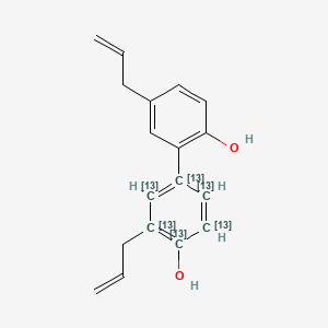 molecular formula C18H18O2 B13441363 Honokiol-13C6 