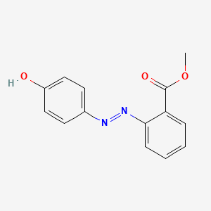 molecular formula C14H12N2O3 B13441368 Methyl 2-((4-hydroxyphenyl)diazenyl)benzoate 