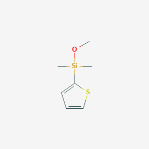 molecular formula C7H12OSSi B13441457 Methoxy(dimethyl)(thiophen-2-yl)silane CAS No. 124733-25-1