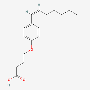 molecular formula C17H24O3 B13441531 4-[4-(z)-Hept-1-enyl-phenoxy] butyric acid 