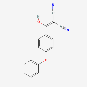 molecular formula C16H10N2O2 B1344156 2-(Hydroxy(4-phenoxyphenyl)methylene)malononitrile CAS No. 330792-68-2
