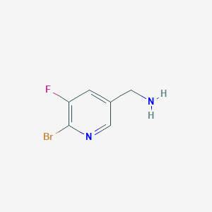 molecular formula C6H6BrFN2 B13441593 (6-Bromo-5-fluoropyridin-3-YL)methanamine 