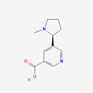 molecular formula C11H14N2O2 B13441594 5-[(2S)-1-Methyl-2-pyrrolidinyl]-3-pyridinecarboxylic Acid 