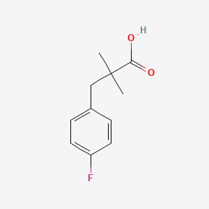 molecular formula C11H13FO2 B1344160 3-(4-氟苯基)-2,2-二甲基丙酸 CAS No. 676621-96-8