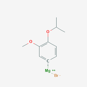 molecular formula C10H13BrMgO2 B13441607 magnesium;1-methoxy-2-propan-2-yloxybenzene-5-ide;bromide 