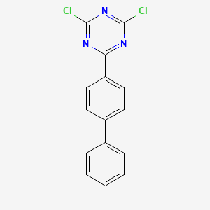 molecular formula C15H9Cl2N3 B1344161 2-(4-Biphenylyl)-4,6-dichloro-1,3,5-triazine CAS No. 10202-45-6
