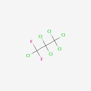 molecular formula C3Cl6F2 B13441617 1,1,1,2,2,3-Hexachloro-3,3-difluoropropane CAS No. 661-96-1