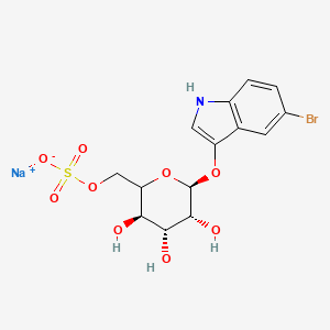 molecular formula C14H15BrNNaO9S B13441625 5-Bromo-3-indoxyl-beta-D-galactopyranoside-6-sulfate sodium salt 