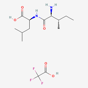 molecular formula C14H25F3N2O5 B13441641 Isoleucylleucine TFA Salt 