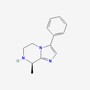 molecular formula C13H15N3 B13441649 (R)-8-Methyl-3-phenyl-5,6,7,8-tetrahydroimidazo[1,2-A]pyrazine 