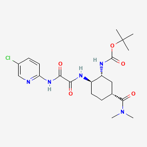 molecular formula C21H30ClN5O5 B13441652 (1R,2R 5R)-tert-Butyl Edoxaban 
