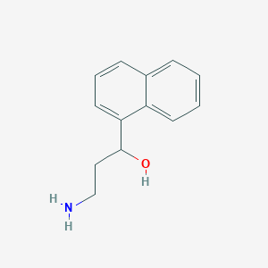 molecular formula C13H15NO B1344167 3-Amino-1-(1-naphthyl)propan-1-ol 