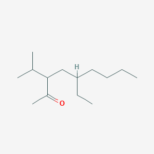 molecular formula C14H28O B13441681 5-Ethyl-3-propan-2-ylnonan-2-one 