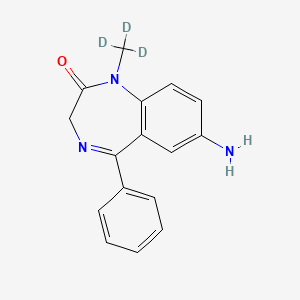 molecular formula C16H15N3O B13441690 7-Amino Nimetazepam-d3 