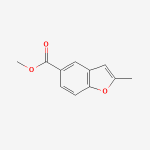 molecular formula C11H10O3 B1344171 Methyl 2-methyl-1-benzofuran-5-carboxylate CAS No. 117379-97-2