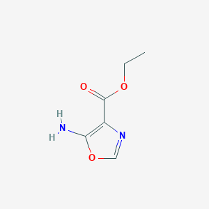 molecular formula C6H8N2O3 B13441776 Ethyl 5-aminooxazole-4-carboxylate 