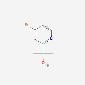 molecular formula C8H10BrNO B1344178 2-(4-Bromopyridin-2-YL)propan-2-OL CAS No. 477252-20-3
