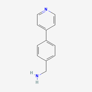 molecular formula C12H12N2 B1344180 [4-(Pyridin-4-yl)phenyl]methanamine CAS No. 486437-10-9