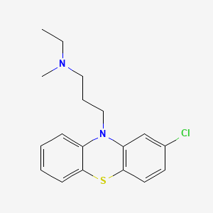 molecular formula C18H21ClN2S B13441802 N-Desmethyl N-Ethyl Chlorpromazine CAS No. 1622313-77-2