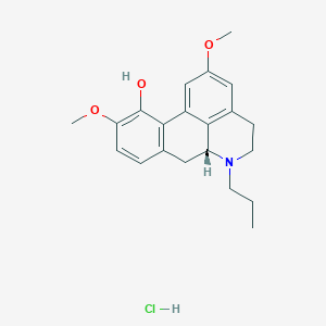molecular formula C21H26ClNO3 B13441826 2,10-Dimethoxy-6-propyl-6abeta-noraporphin-11-ol Hydrochloride 