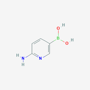 molecular formula C5H7BN2O2 B1344183 6-Aminopyridine-3-boronic acid CAS No. 851524-96-4