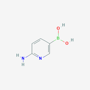molecular formula C5H7BN2O2 B1344183 (6-Aminopyridin-3-YL)boronic acid CAS No. 851524-96-4