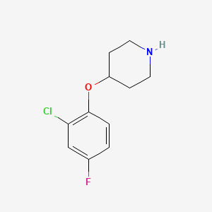 molecular formula C11H13ClFNO B1344185 4-(2-Chloro-4-fluorophenoxy)piperidine CAS No. 367501-07-3