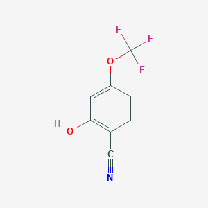molecular formula C8H4F3NO2 B13441886 2-Hydroxy-4-(trifluoromethoxy)benzonitrile 