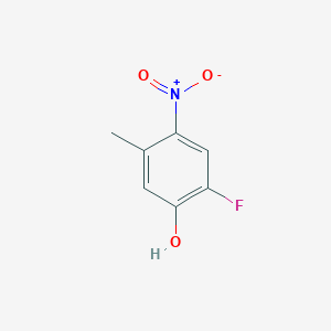 molecular formula C7H6FNO3 B1344191 2-Fluoro-5-methyl-4-nitrophenol CAS No. 63762-80-1