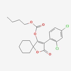 molecular formula C20H22Cl2O5 B13441931 Butyl 3-(2,4-dichlorophenyl)-2-oxo-1-oxaspiro[4.5]dec-3-en-4-yl carbonate CAS No. 1305319-70-3