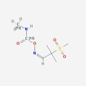 molecular formula C7H14N2O4S B13441966 Aldicarb sulfone-13C2,d3 CAS No. 1261170-76-6