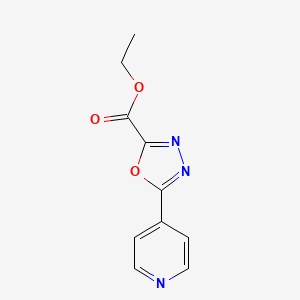 Ethyl 5-(pyridin-4-yl)-1,3,4-oxadiazole-2-carboxylate