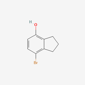 molecular formula C9H9BrO B1344203 7-Bromoindan-4-ol 