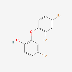 molecular formula C12H7Br3O2 B13442030 4-bromo-2-(2,4-dibromophenoxy)-Phenol 