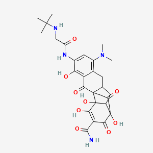 molecular formula C27H32N4O9 B13442040 Tigecycline Pentacyclic Analog, Technical Grade 