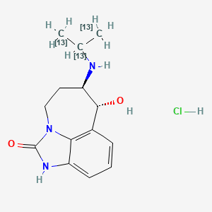 molecular formula C14H20ClN3O2 B13442065 Zilpaterol-13C3 Hydrochloride 